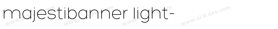 majestibanner light字体转换